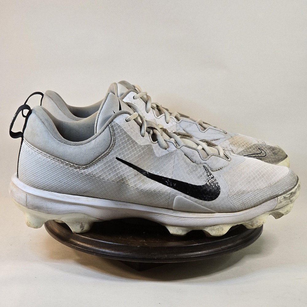 Nike Trout Turf Baseball Shoes Mens 13 White Cleats FB2908-100 Low Top Athletic